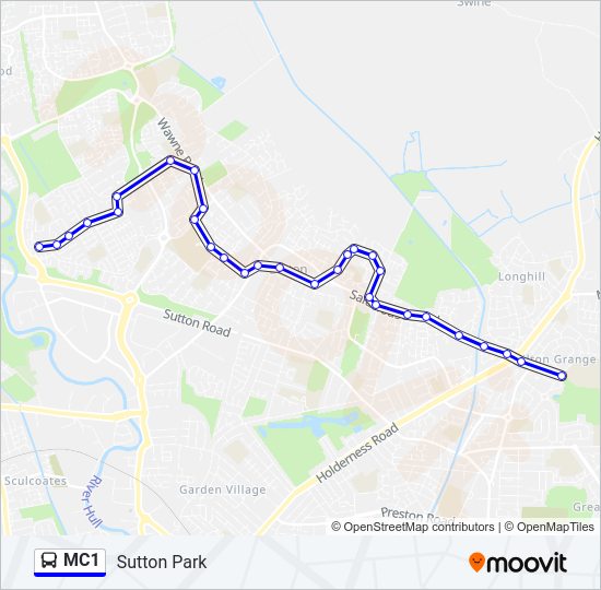 MC1 Bus Line Map
