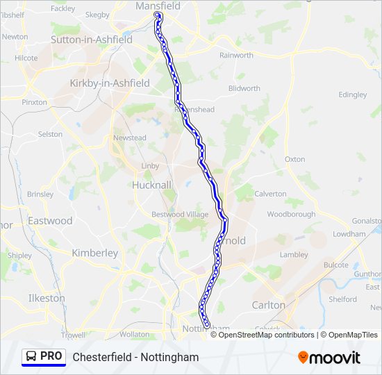 PRO Bus Line Map