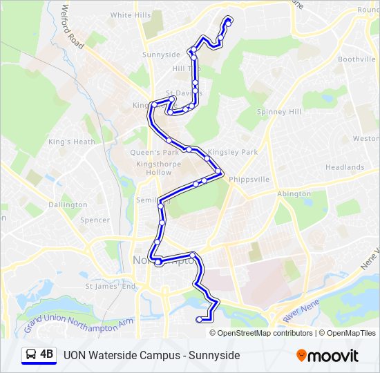 4b Route: Schedules, Stops & Maps - Sunnyside (Updated)