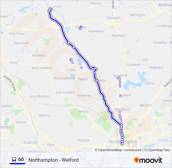 60 Route: Schedules, Stops & Maps - Welford (Updated)