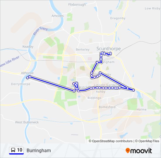 10 bus Line Map