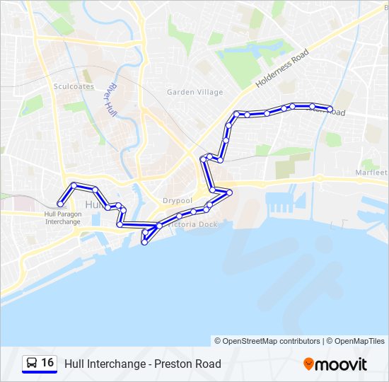 16 Route: Schedules, Stops & Maps - Preston Road Estate (Updated)