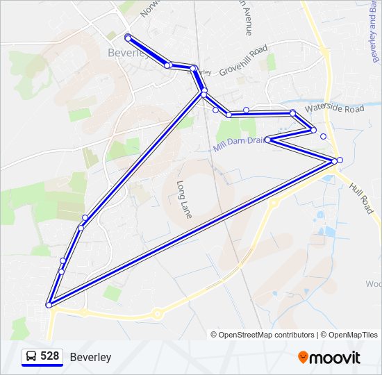 528 Bus Line Map