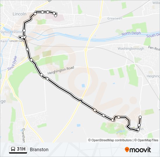 31H Bus Line Map
