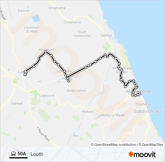 50A bus Line Map