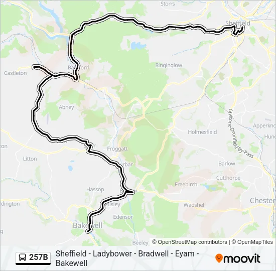 257B  Line Map