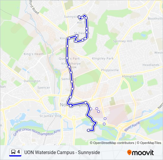 4 Route: Schedules, Stops & Maps - Sunnyside (Updated)