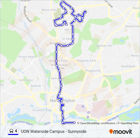 4 Bus Line Map