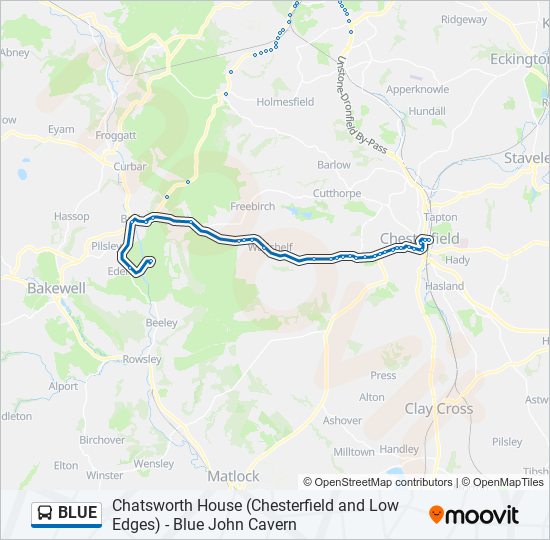 BLUE Bus Line Map