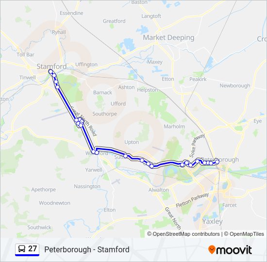 27 Bus Line Map