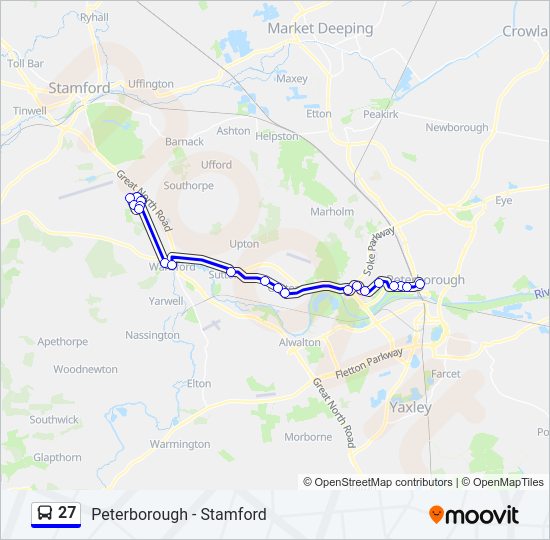 27 Bus Line Map