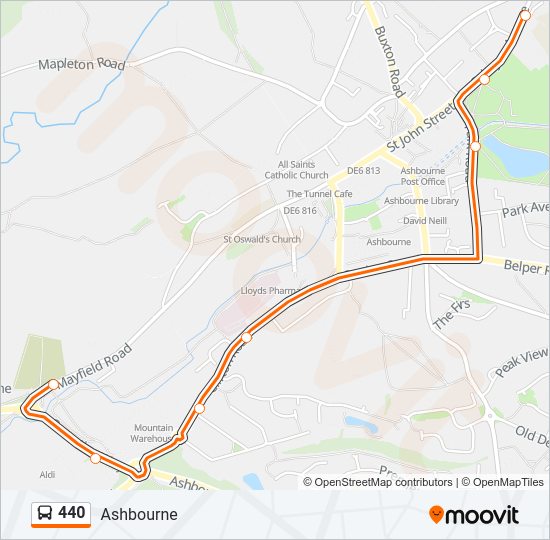 440 Bus Line Map