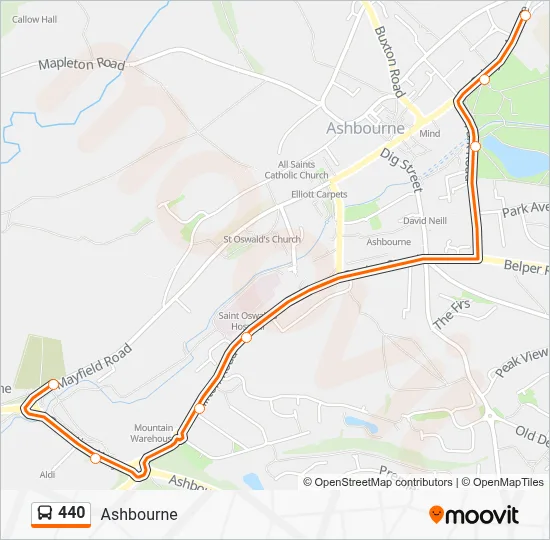 440 Route: Schedules, Stops & Maps - Ashbourne (Updated)