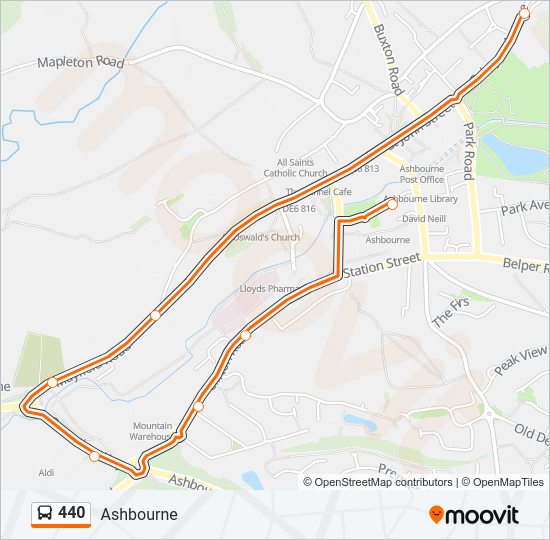440 Bus Line Map