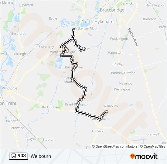 903 Bus Line Map