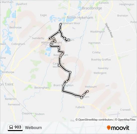 903 Bus Line Map