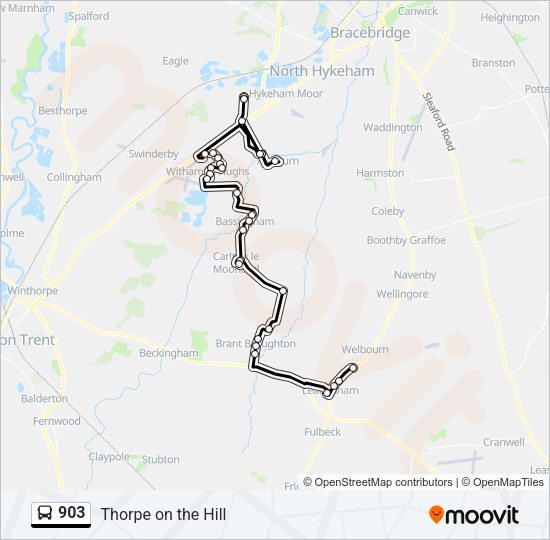 903 Bus Line Map
