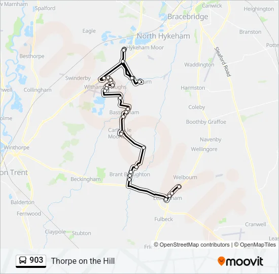 903 Bus Line Map