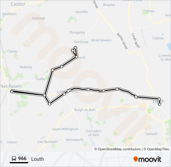 966 Bus Line Map