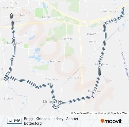 94A Bus Line Map