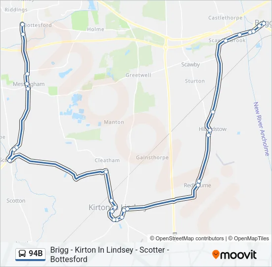 94B Bus Line Map