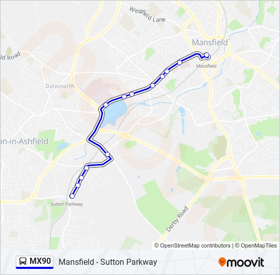 MX90 bus Line Map