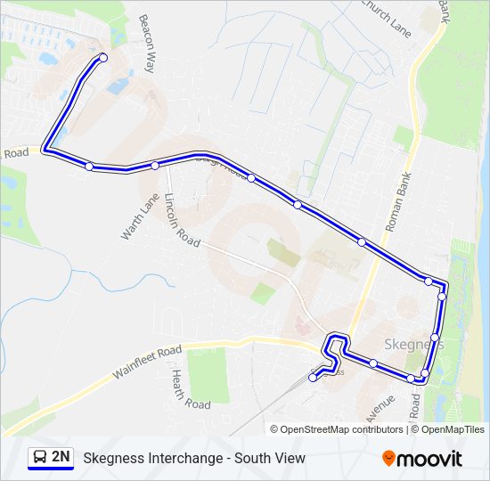 2N Bus Line Map