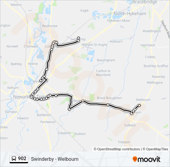 902 Bus Line Map