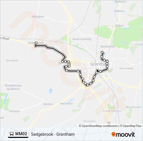 WM02 Bus Line Map