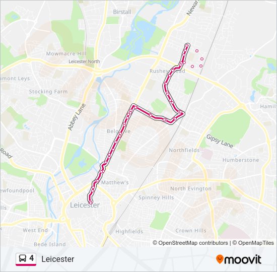 4 Bus Line Map