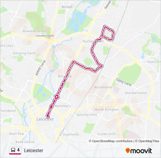 4 Bus Line Map