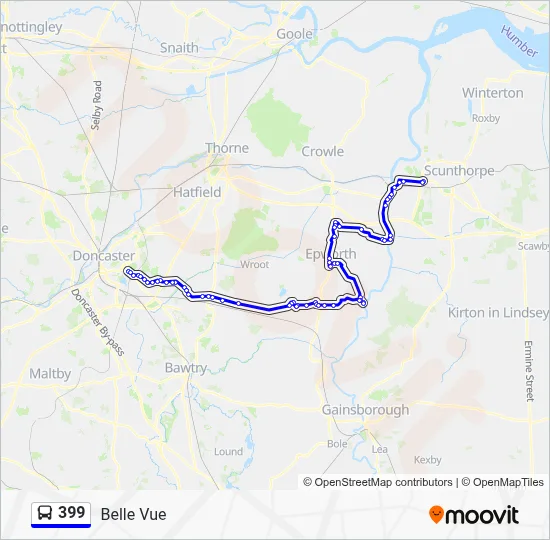 399 Route: Schedules, Stops & Maps - Belle Vue (Updated)