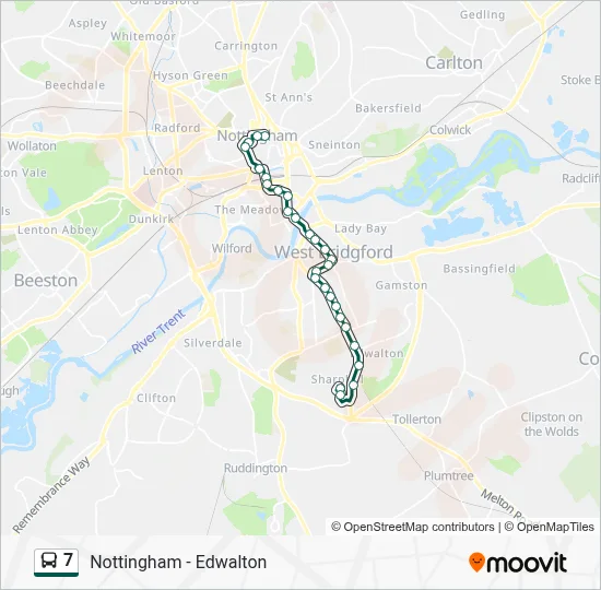 7 Route: Schedules, Stops & Maps - Edwalton (Updated)