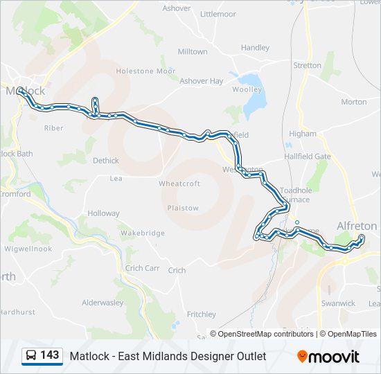143 Bus Line Map