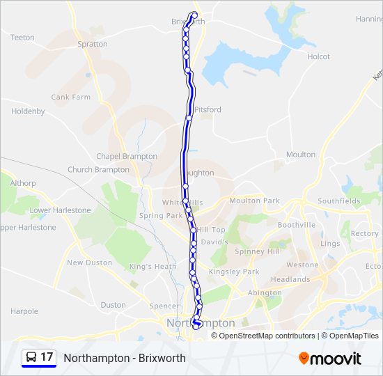 17 Bus Line Map