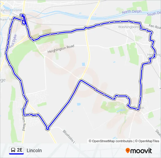 2E Bus Line Map