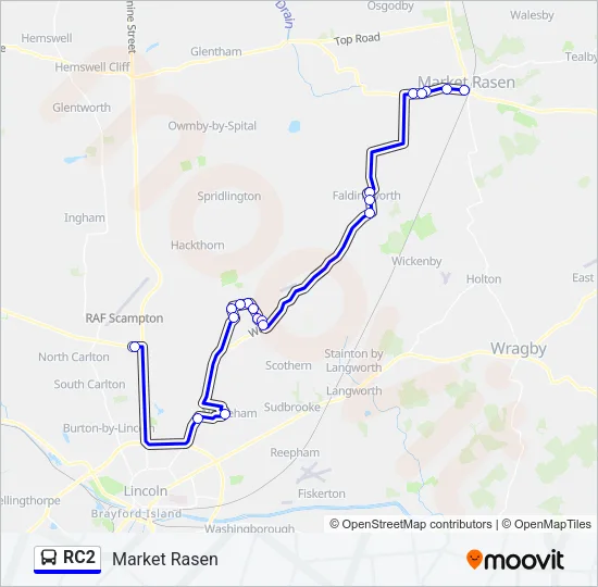 RC2 Bus Line Map