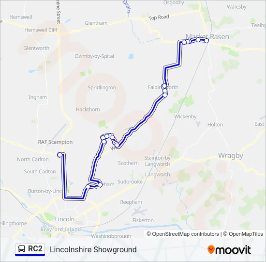 RC2 Bus Line Map