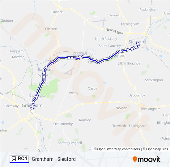 RC4 Bus Line Map