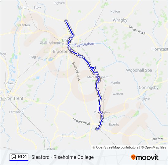 RC4 bus Line Map