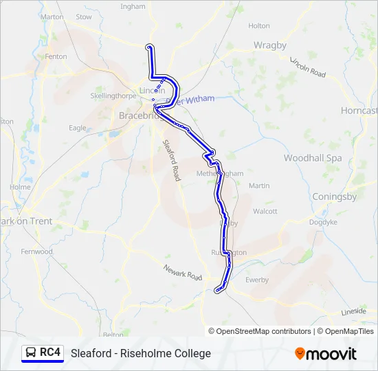 RC4 Bus Line Map