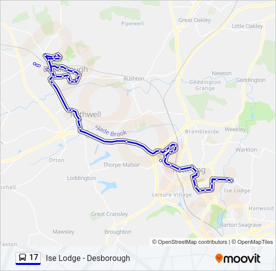 17 Bus Line Map