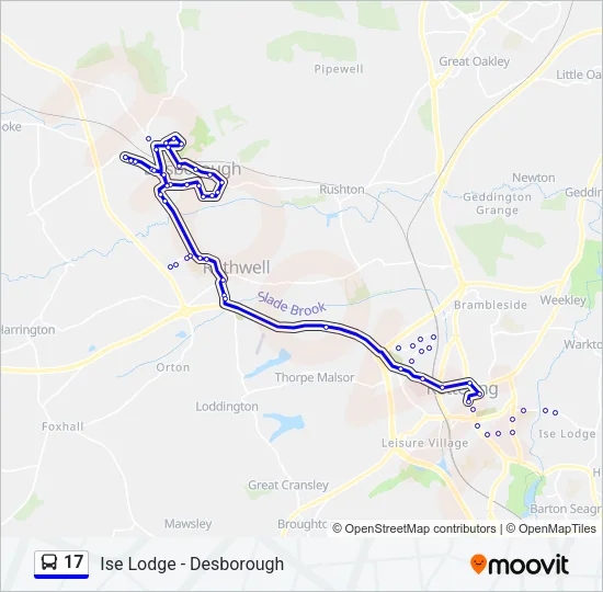 17 Bus Line Map