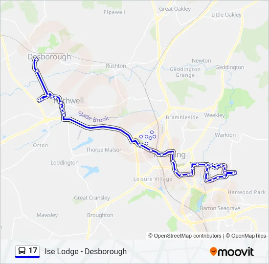 17 Bus Line Map