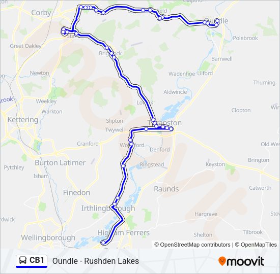 CB1 Bus Line Map