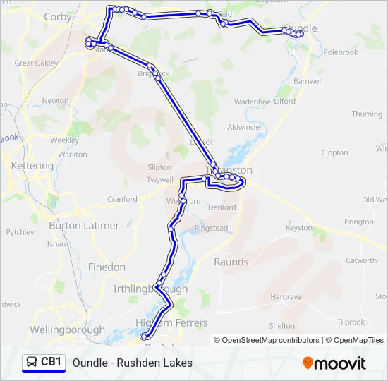 CB1 Bus Line Map
