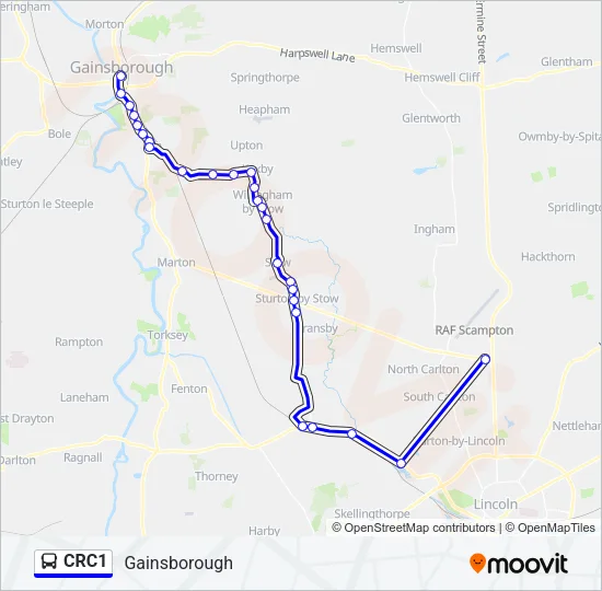 CRC1 Bus Line Map