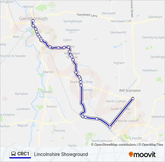 CRC1 Bus Line Map