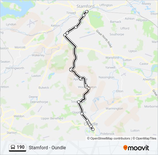 190 Bus Line Map