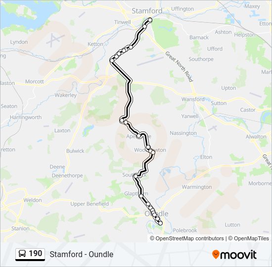190 Bus Line Map